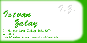 istvan zalay business card